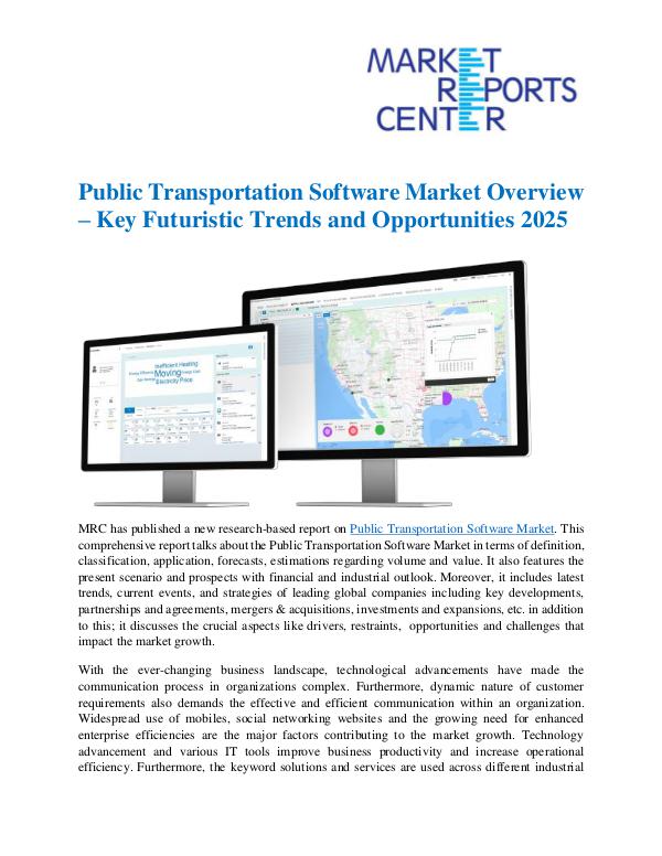 Public Transportation Software Market