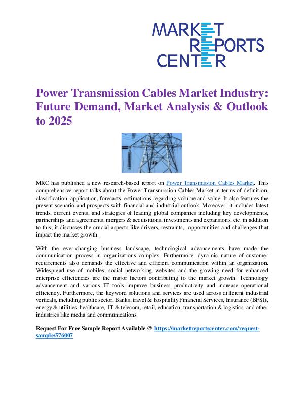 Power Transmission Cables Market