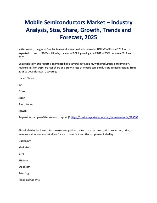 Mobile Semiconductors Market