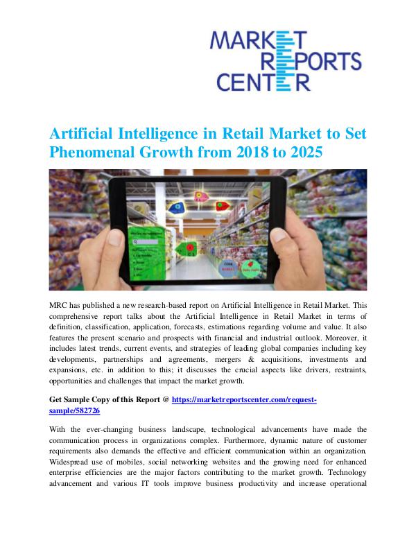 Artificial Intelligence in Retail Market