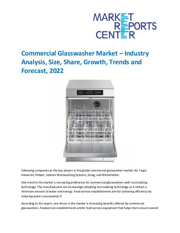 Commercial Glasswasher Market