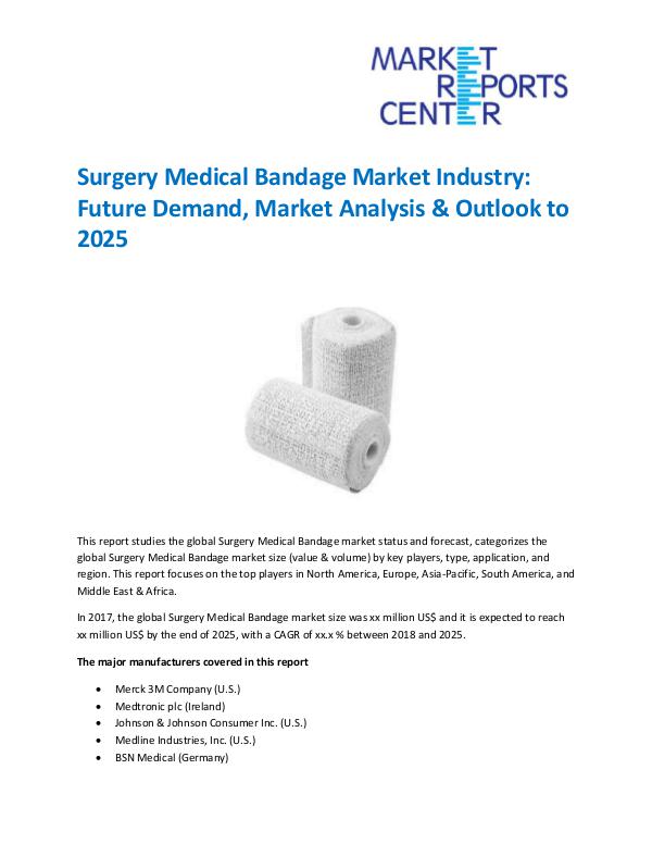 Surgery Medical Bandage Market