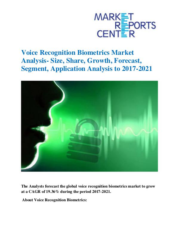 Voice Recognition Biometrics Market