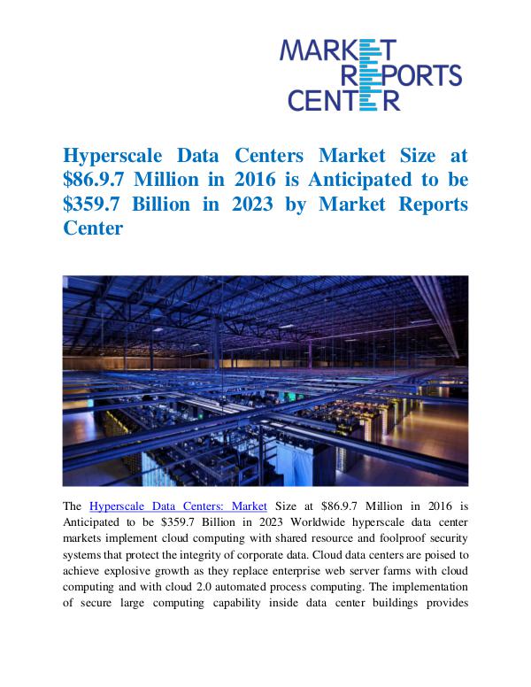 Hyperscale Data Centers Market