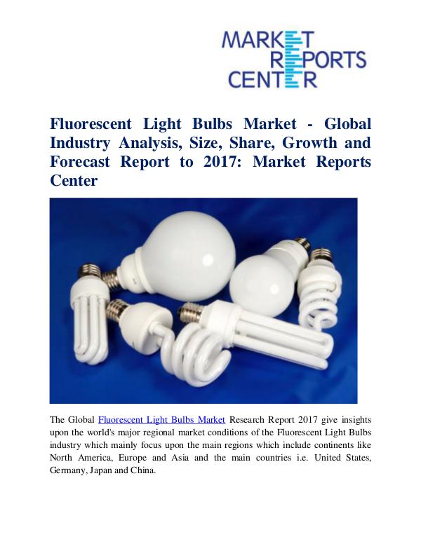 Fluorescent Light Bulbs Market