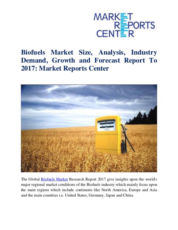 Biofuels Market