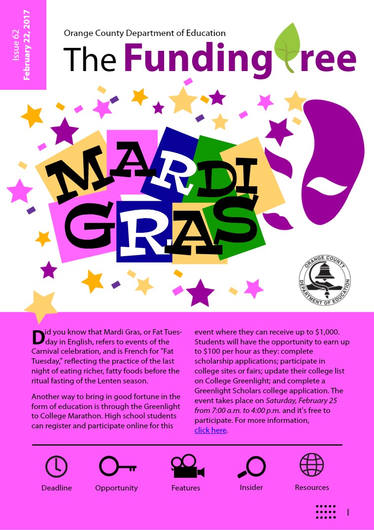 The Funding Tree Issue 62: Mardi Gra