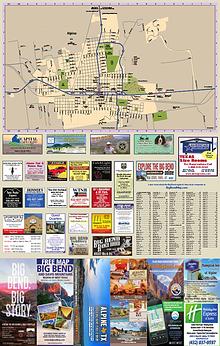 Map of the Big Bend & Davis Mountains