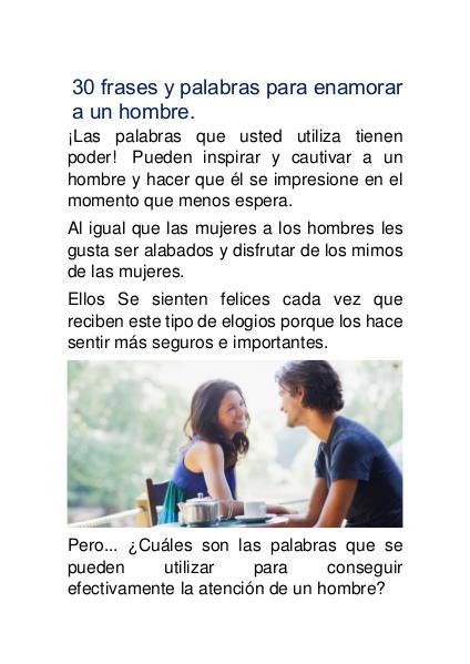 30 frases y palabras para enamorar a un hombre.