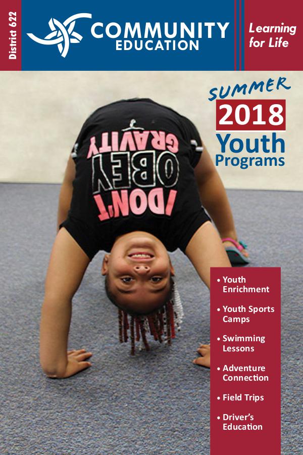 District 622 Community Education Youth Programs Youth Summer 2018―UPDATE