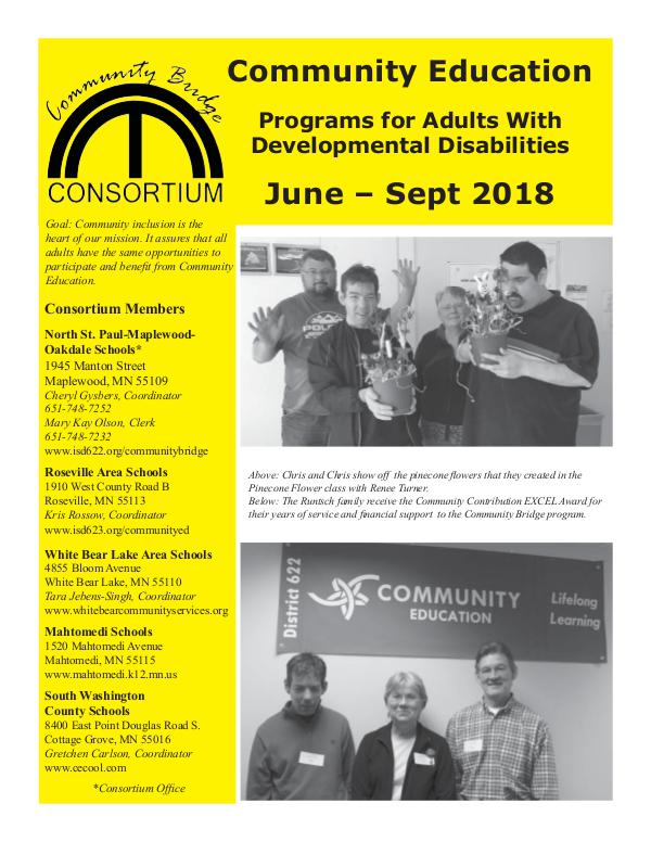 Community Bridge June - September 2018