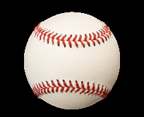 Baseball bat and ball