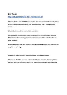 BI 101 Homework 5