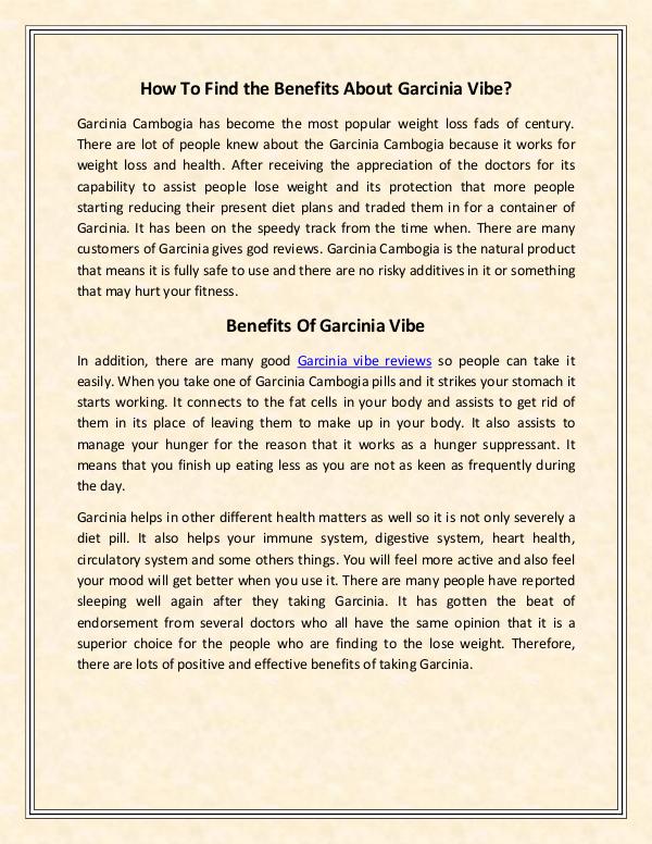 Garcinia vibe reviews Garcinia vibe reviews