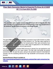 Fiber Optic Connector Market Worth $5.9 Billion By 2025