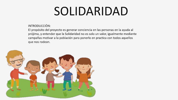 SOLIDARIDAD solidaridad