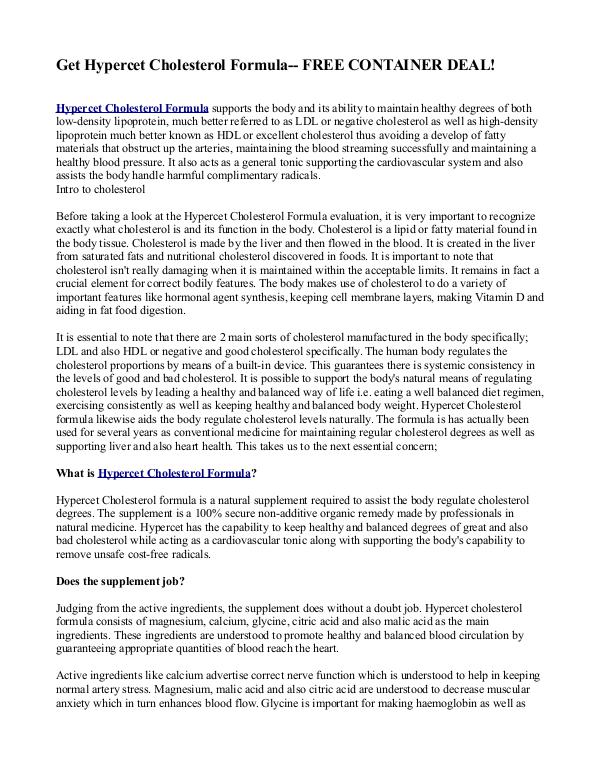 Hypercet Cholesterol Formula Hypercet_Cholesterol_Formula_Art