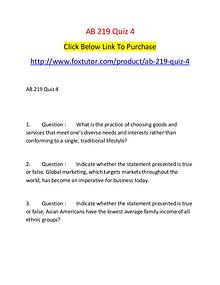 AB 219 Quiz 4