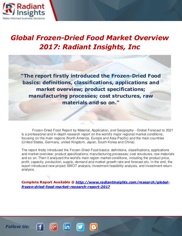 Global Frozen-Dried Food Market Research Report 20