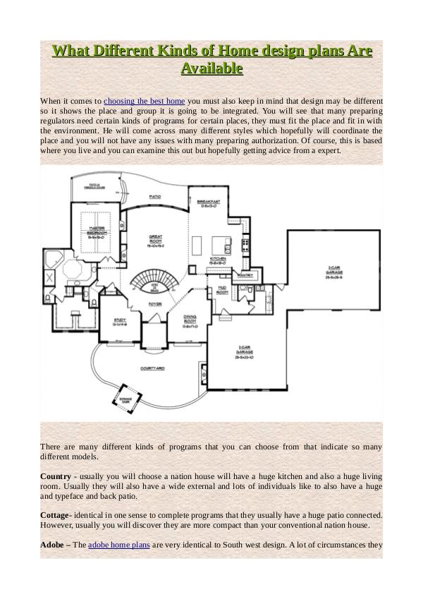 What Is A Contemporary or Modern Home Plans? What Different Kinds of Home design plans Are Avai