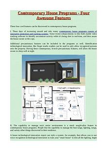 What Is A Contemporary or Modern Home Plans?