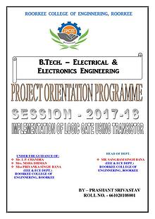 Project on Orientation Programme