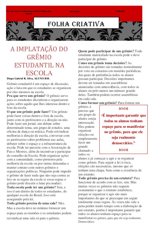 Folha Criativa JORNAL