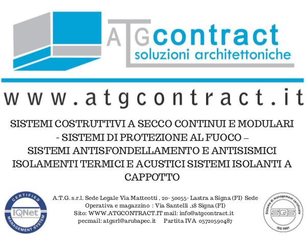 pareti mobili - controsoffitti - bagni componibili BROCHURE REFERENZE ATG CONTRACT SRL -