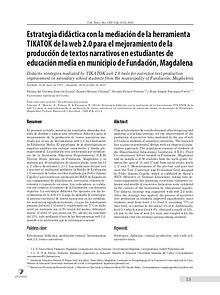 Estrategia didáctica con la mediación de la herramienta de la web 2.0