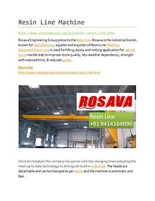 Resin Line Manufacturers