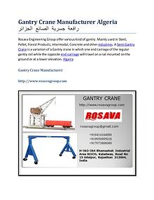 Gantry Crane Manufacturer