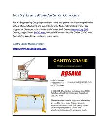 Gantry Crane Supplier