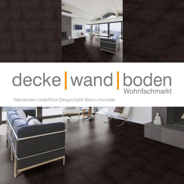 dwb Produktinformation LederFloor Bison chocolate