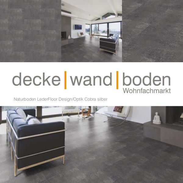 dwb Produktinformation LederFloor Cobra silber L70