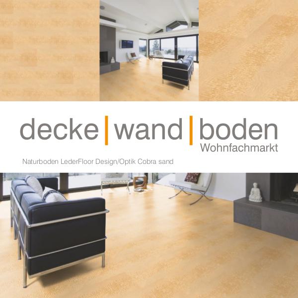 dwb Produktinformation LederFloor Cobra sand L709