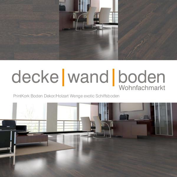 dwb Produktinformation PrintKorkBoden Wenge Exotic