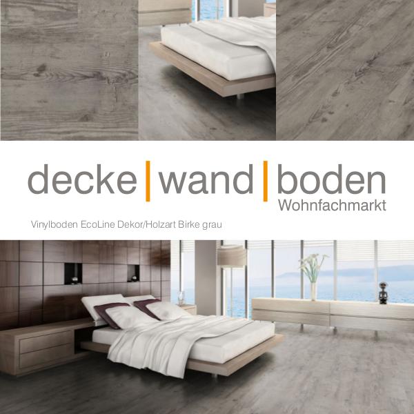 Corpet VinylFloor Vinylboden ECO dwb Produktinformation VinylBoden Eco Birke grau O