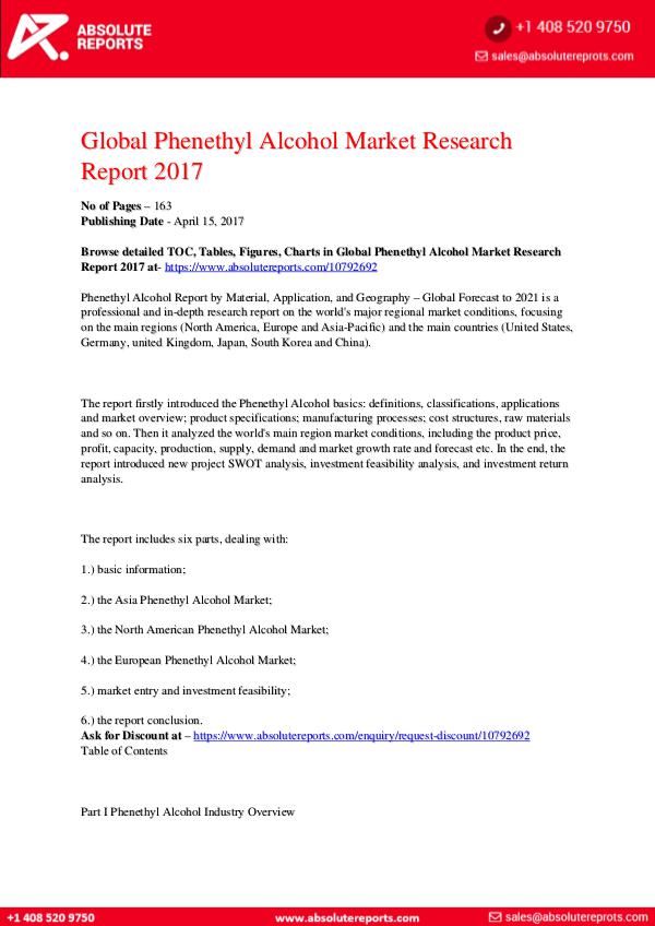 28-07-2017 Phenethyl-Alcohol-Market-Research-Report-2017