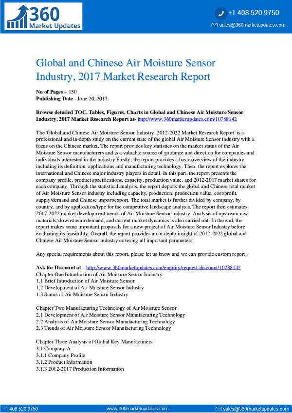 22-06-2017 Air-Moisture-Sensor-Industry-2017-Market-Research-