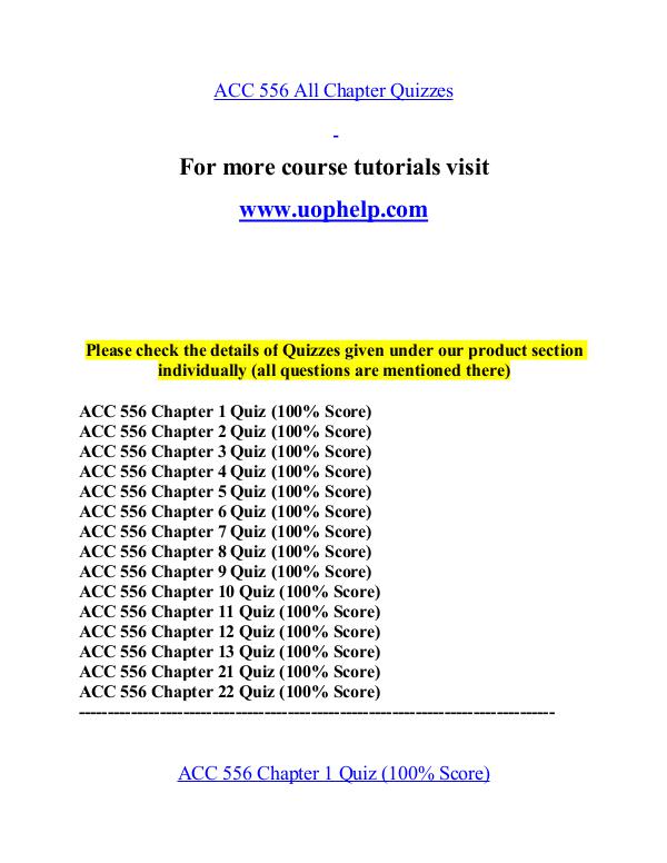 ACC 556 STR help A Guide to career/uophelp.com ACC 556 STR help A Guide to career/uophelp.com