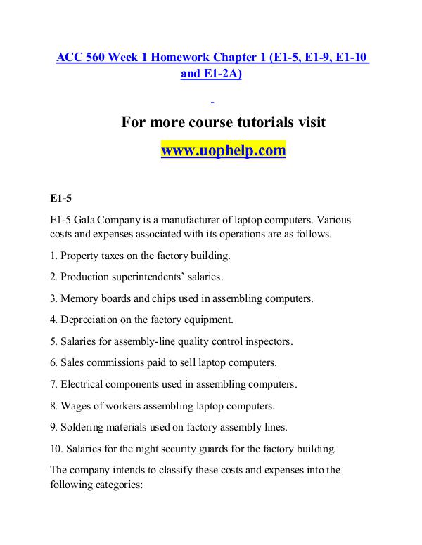 ACC 560 help A Guide to career/uophelp.com ACC 560 help A Guide to career/uophelp.com