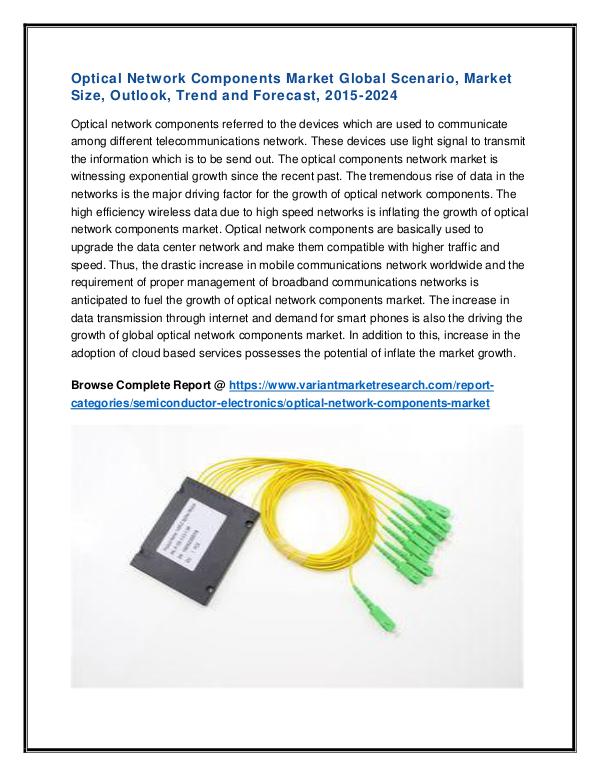 Optical Network Components Market