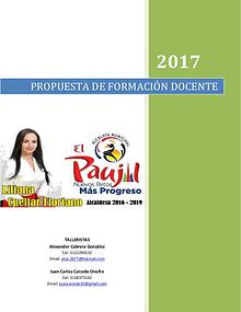 PROPUESTA DE FORMACIÓN DOCENTE