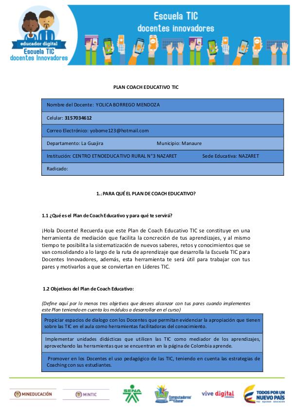 Mi primera revista PLAN COACH EDUCATIVO