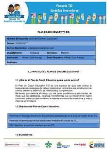 Plan Coach Educativo TIC