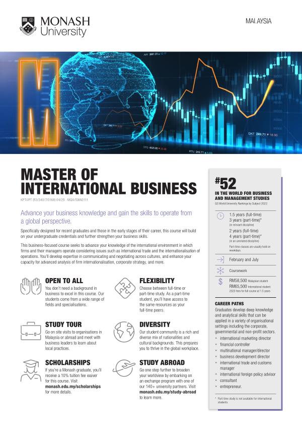 Master of International Business