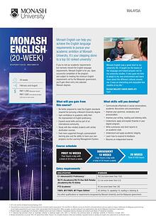 Monash English