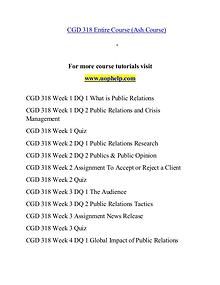 CGD 318 help Making Decisions/uophelp.com