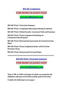 BSS 481 STUDY Keep Learning /bss481study.com