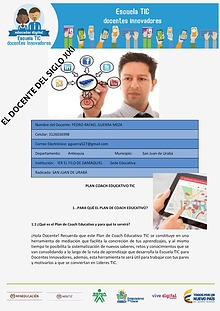 EL DOCENTE DEL SIGLO XXI- PLAN COACH EDUCATIVO TIC